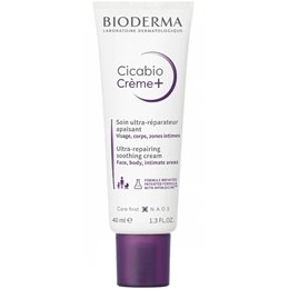 Bioderma Cicabio Cream+ Ultra Repairing Soothing Cream - Κρέμα Ανάπλασης για Πρόσωπο και Σώμα,40ml BIODERMA Επανόρθωση / Σύσφιγξη