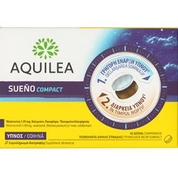 Aquilea Sueno Compact Συμπλήρωμα Διατροφής για Χαλάρωση και Καλύτερο Ύπνο 30tabs AQUILEA Ύπνος-Στρες & Ψυχολογία