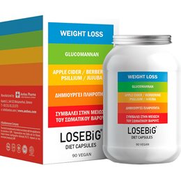 Amhes Losebig 500mg Συμπλήρωμα για Αδυνάτισμα 90 κάψουλες Apple Cider  Αδυνάτισμα