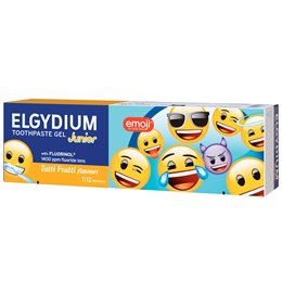 Elgydium Junior Emoji 1400pmm Tutti Frutti - Παιδική Οδοντόκρεμα, Γεύση Φρoύτων 50ml  Οδοντόκρεμες
