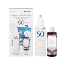 Korres Set Γιαούρτι Αντηλιακό Γαλάκτωμα Spray Σώματος και Προσώπου SPF50+ 150ml & Αφρόλουτρο 80ml KORRES Πακέτα