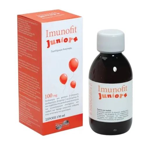Starmel Valens Imunofit Junior 100mg Παιδικό Σιρόπι για Ενίσχυση Ανοσοποιητικού με Γεύση Μήλο 150ml 