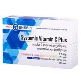 Viogenesis Systemic Vitamin C Plus 915 mg 60 δισκία VIOGENESIS Bιταμίνη C