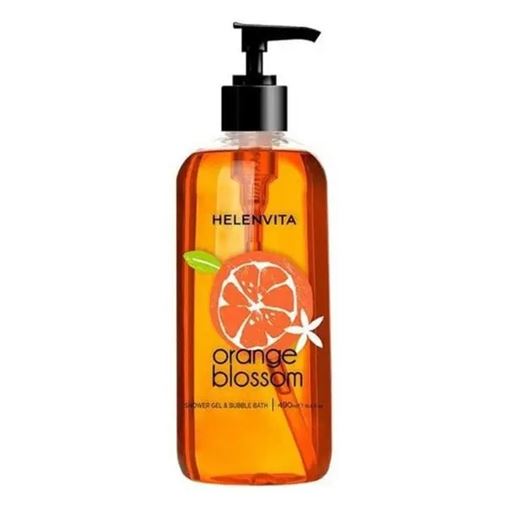 Helenvita Shower Gel & Bubble Bath Orange Blossom Αφρόλουτρο με Άρωμα Πορτοκάλι 490ml