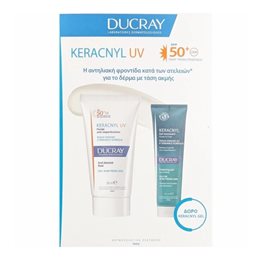 Ducray Set Keracnyl UV Anti-blemish Fluid Spf50+ 50ml + Δώρο Kerancyl Gel Καθαρισμού 100ml DUCRAY Αντηλιακά Προσώπου