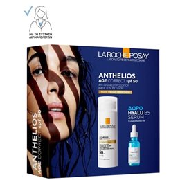 La Roche-Posay Αnthelios Promo Age Correct SPF50  50ml & Hyalu B5 Serum 10ml LA ROCHE POSAY Αντηλιακά Προσώπου