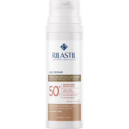 Rilastil Age Repair Anti-Age Protective Cream Tinted Προστατευτική Κρέμα Προσώπου με Χρώμα SPF50+ 50