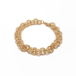 Farma Bijoux Υποαλλεργικό Βραχιόλι με Διπλή Χρυσή Αλυσίδα (BE2GDC) 1 τμχ  Κοσμήματα-Αξεσουάρ