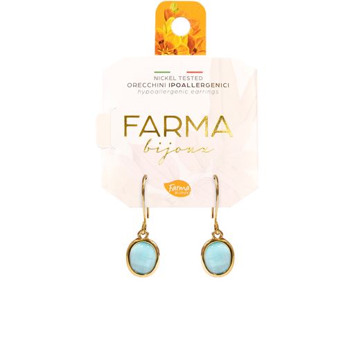 FARMA BIJOUX ΣΚΟΥΛΑΡΙΚΙΑ TURQUISE QUARTZ L25MM PG24
