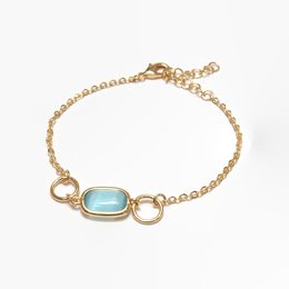 Farma Bijoux Υποαλλεργικό Βραχιόλι με Χάντρα Τιρκουάζ Χαλαζία (BE2GQ11)   Κοσμήματα-Αξεσουάρ