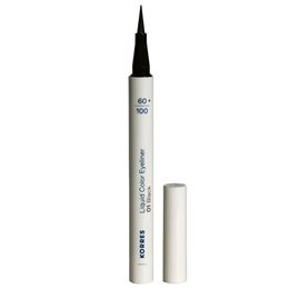 Korres Korres Liquid Color Eyeliner 01 Black-Αδιάβροχο Eyeliner σε Μαύρο Χρώμα, 1ml KORRES Μολύβια Ματιών-Χειλιών