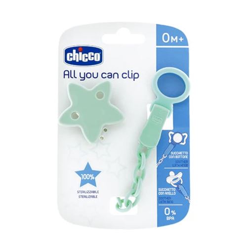 Chicco Κλιπ Πιπίλας Αστέρι Με Αστεράκι  Για 0+ Μηνών C70-04084-30 1 τμχ