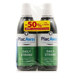 Plac Away Daily Strong Promo Pack 2x500ml + Δώρο Plac Away Eco Twin Line Flosser PLAC AWAY Πακέτα