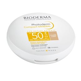 Bioderma Photoderm Compact Mineral Αδιάβροχη Αντηλιακή Πούδρα Προσώπου SPF50 με Χρώμα Light 10gr BIODERMA Αντηλιακά Προσώπου