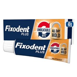 Fixodent Plus Στερεωτική Κρέμα για Τεχνητές Οδοντοστοιχίες 40 gr FIXODENT Τεχνητή Οδοντοστοιχία