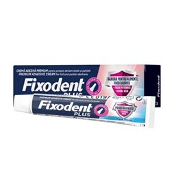 Fixodent Plus Food Barrier Στερεωτική Κρέμα για Ολικές & Μερικές Τεχνητές Οδοντοστοιχίες 40g FIXODENT Τεχνητή Οδοντοστοιχία