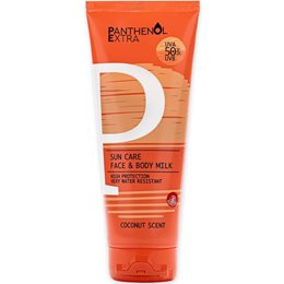 Panthenol Extra Sun Care Face & Body Milk Spf50 Αντηλιακό Γαλάκτωμα Προσώπου & Σώματος 200ml MEDISEI Αντηλιακά Σώματος