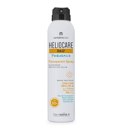 Heliocare 360 Pediatrics Transparent Spray Παιδικό Αδιάβροχο Αντηλιακό Spf50+ 200ml