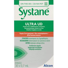 Alcon Systane Ultra UD - Λιπαντικές Οφθαλμικές Σταγόνες,30 αμπούλες x 0,7ml SYSTANE Κολλύρια
