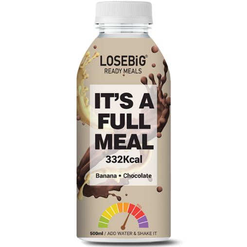 Losebig Full Meal 332Kcal 500ml - Banana - Chocolate Ειδικό Συμπλήρωμα Διατροφής 500ml