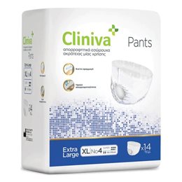 Cliniva Pants Εσώρουχο Ακράτειας No4 XL 110cm - 170cm (14τμχ)  Πάνες Ακράτειας