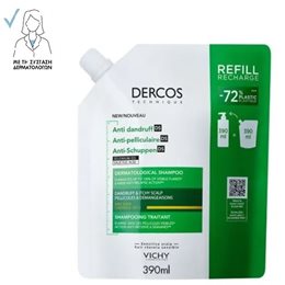Vichy Dercos Anti Dandruff Σαμπουάν Για Ξηρά Μαλλιά Aνταλλακτικό 390ml VICHY Μαλλιά