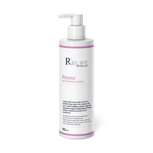 Relife Relizema Lipid Replenishing Λοσιόν Καθαρισμού για Ξηρές Ευαίσθητες Επιδερμίδες, 400ml