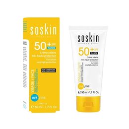 Soskin Sun-Cream Very High Protection Spf50+ Fluid Αντηλιακή Κρέμα Προσώπου 50ml SOSKIN Αντηλιακά Προσώπου