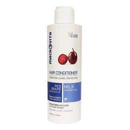 Macrovita Hair Conditioner Red Grape & Avocado Γαλάκτωμα Μαλλιών με Κόκκινο Σταφύλι & Αβοκάντο 200ml MACROVITA Κρέμες Μαλλιών / Conditioner