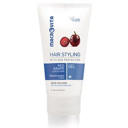 Macrovita Hair Styling Gel, Ζελέ Φορμαρίσματος Μαλλιών Με Κόκκινο Σταφύλι & Αλόη, 150ml MACROVITA Styling