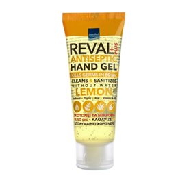 Intermed Reval Plus Antiseptic Hand Gel Lemon  - Αντισηπτικό Τζελ Χεριών, Άρωμα Λεμόνι,75ml REVAL Αντισηπτικά