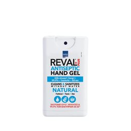 Intermed Reval Plus Antiseptic Hand Gel Natural - Αντισηπτικό Τζελ Χεριών Χωρίς Άρωμα,15ml REVAL Αντισηπτικά