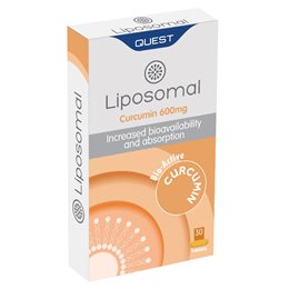 Quest Liposomal Curcumin 600mg-Κουρκουμίνη Λιποσωμιακής Μορφής για Ολιστική Υποστήριξη ,30caps QUEST Ειδική & Υγιεινή Διατροφή