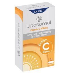 Quest Liposomal Vitamin C 500mg Βιταμίνη C Λιποσωμιακής Μορφής για Ενίσχυση του Ανοσοποιητικου60caps QUEST Bιταμίνη C