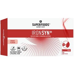 Superfoods Ironsyn για την Αντιμετώπιση της Σιδηροπενίας Κατά της Κούρασης & Κόπωσης 20Sticks  Ύπνος-Στρες & Ψυχολογία