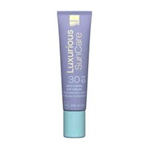 Intermed Luxurius SunCare SPF 30 Ενυδατική & Αντιγηραντική Κρέμα Ματιών με Υαλουρονικό Οξύ 15ml