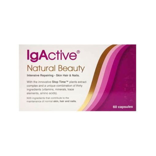 IgActive Natural Beauty Συμπλήρωμα Διατροφής Για Δέρμα, Μαλλιά, Νύχια 60 κάψουλες