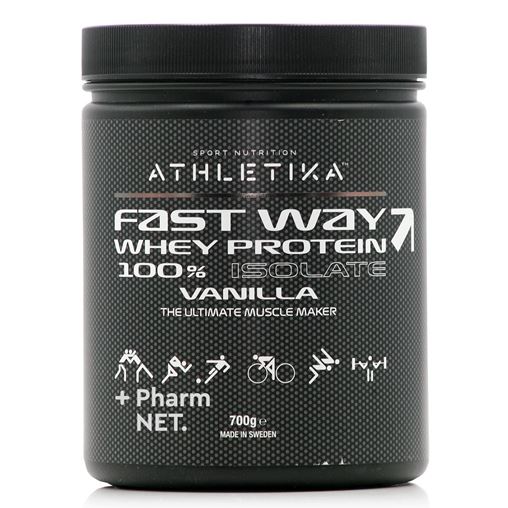 Athletika Sport Nutrition Fast Way Πρωτεΐνη Ορού Γάλακτος με Γεύση Βανίλια 700gr