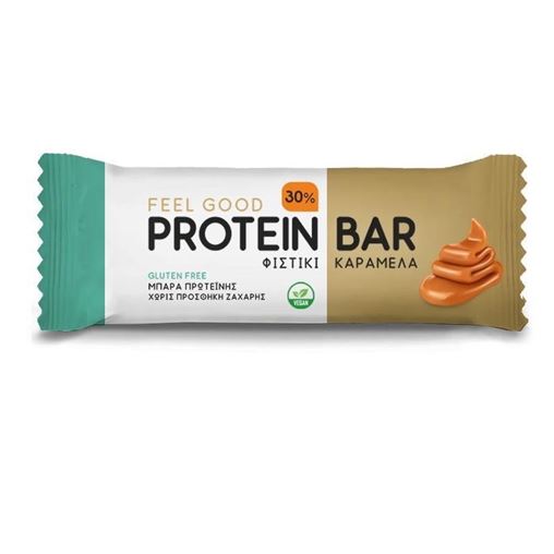 Feel Good Peanut Caramel Protein Bar, Πρωτεϊνική Μπάρα Φιστίκι Καραμέλα 60gr