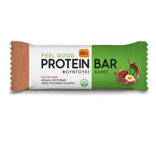 Feel Good Coffee Hazelnut Protein Bar, Πρωτεϊνική Μπάρα Φουντούκι Καφές 60gr
