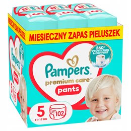 Pampers Πάνες Βρακάκι Premium Care Monthly Pack No. 5 για 11-17kg 102τμχ PAMPERS Πάνες