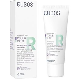 Eubos Cool & Calm Redness Relieving Day Cream Spf50 Καταπραϋντική Κρέμα Ημέρας κατά της Ερυθρότητας  EUBOS Λιπαρό Δέρμα / Ακμή
