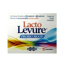 Uni-Pharma Lacto Levure Probio Mood Προβιοτικά & Μαγνήσιο 20 Φακελίσκοι UNI-PHARMA Ύπνος-Στρες & Ψυχολογία