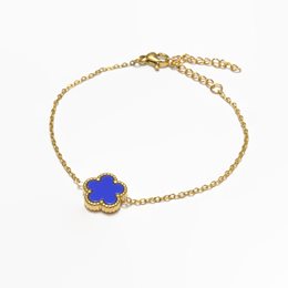 Farma Bijoux Υποαλλεργικό βραχιόλι με Μπλε Λουλούδι (BE2GCLIF) 1 τμχ ORION Κοσμήματα-Αξεσουάρ