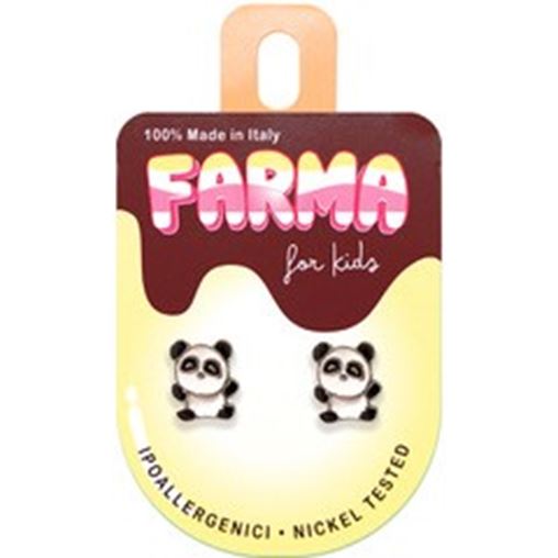 Farma Bijoux Υποαλλεργικά Σκουλαρίκια for Kids Panda (BEPS970) 1 τμχ