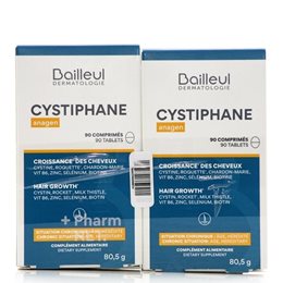 Bailleul Laboratoires Cystiphane Anagen Ειδικό Συμπλήρωμα Διατροφής 90 ταμπλέτες 1+1 Δωρο  Μαλλιά-Δέρμα-Νύχια