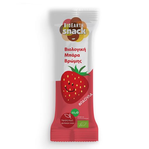Bioearth Βιολογική Μπάρα Βρώμης Choco Strawberry 60gr