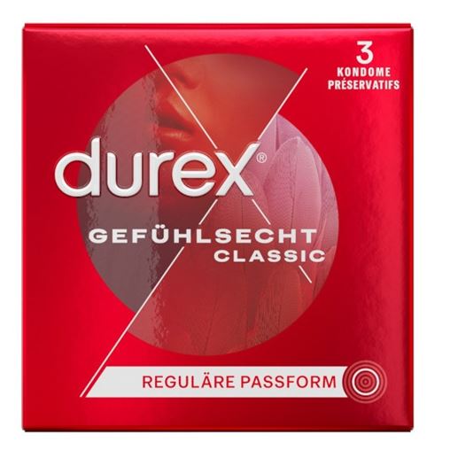 Durex Feel Classic -Προφυλακτικά 56mm 3τμχ