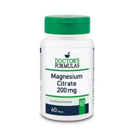 Doctor's Formulas Magnesium Citrate Κιτρικό Μαγνήσιο 200 mg 60 δισκία DOCTORS FORMULA Μέταλλα-Ιχνοστοιχεία