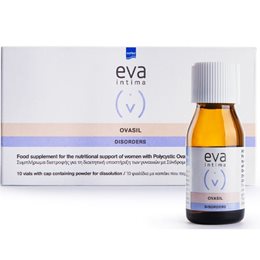 Eva Intima Ovasil Disorders Συμπλήρωμα Για Σύνδρομο Πολυκυστικών Ωοθηκών 10 φιαλίδια EVA Γονιμότητα -Σεξουαλική Υγεία
